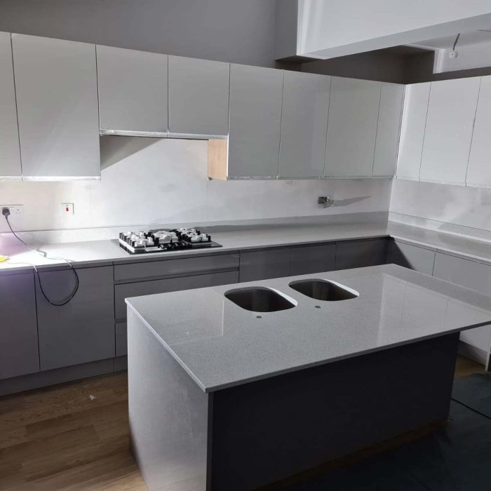 kitchen renovation in progress